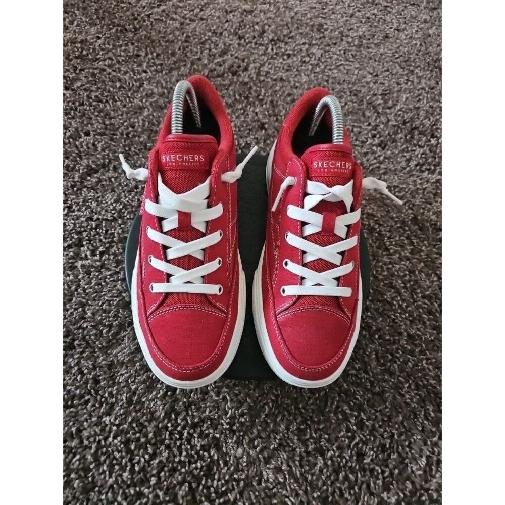 Skechers Women's Street Arch Fit Arcade-Arcata Red Sneakers Size 8.5